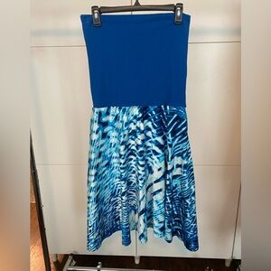 mark. Blue Strapless Dress/Skirt